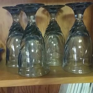 Noritake Sweet Swirl water goblets /wine glasses